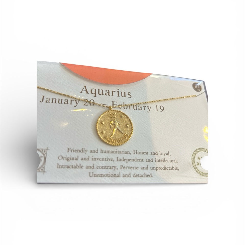 Wantable Gold Dipped Aquarius Necklace